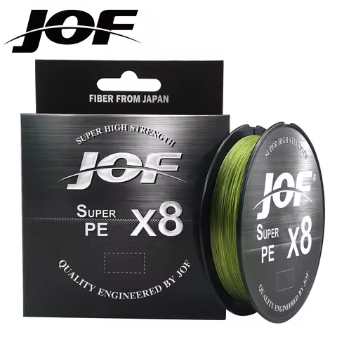 JOF 500M 300M 150M 546YDS 8 Braided Fishing Lines 8 Weaves Wire Smooth PE Multifilament Line for Sea