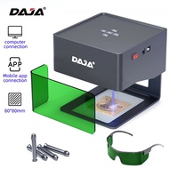 DAJA DJ6 Mini Portable Laser Engraver Diy Bluetooth Machine Painted Dog Tag Wooden Leather  Plastic 