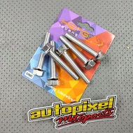 Probolt bolt thread 12 length 4.5cm stainless 2 keys m8x45 heng thailand Motorcycle Accessories