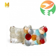Gm1 Fresh Shell Sequin Chain Sling Woven Carryall