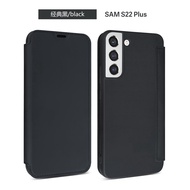 Flip Leather Liquid Silicone Case for Samsung Galaxy S22 Plus Ultra S22+ S22Ultra Phone Case