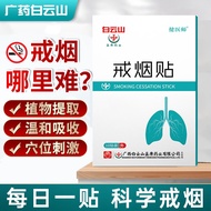 Baiyunshan Quit Smoking Stickers 10 Stickers Relieve Smoking Addiction Nicotin Alternative Men Women