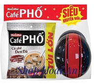 (Túi Lớn). Cà Phê Phố Đen Đá Maccoffee ( Bịch 50 gói x 16g)