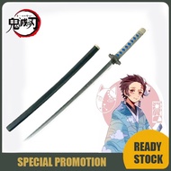 Ghost Slayer Demon Tanjirou Slayer Sword 106CM Wooden Cosplay Props Demon Slayer Blade