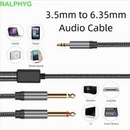 RALPHYG 3.5mm To 2 6.35mm Audio Cable, Y Splitter 2 in 1 3.5mm To 6.35mm Audio Splitter Cable, Aux W