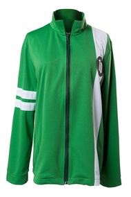 🎉Cosplay🎉  Ben10 Ultimate Alien Cosplay Costume Ben Tennyson Green Coat Zip-up Jacket