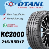 2155517  215 55 17 215/55R17 215-55-17 OTANI KC2000 Car Tyre Tire TAYAR THAILAND (FREE INSTALLATION)