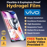 VIVO Hydrogel Screen Protector T1 T1x IQOO Z3 IQOO Z1 IQOO Z1x U20 U10 U3 U3x U1 Flexible & Explosio