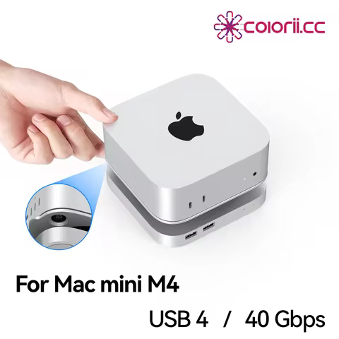 USB4 Hard Drive Enclosure 40Gbps M.2 NVMe SSD Case for Mac mini M4/M4 Pro Compatible with Thunderbol