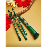 Frida Kahlo X SHEIN Flower Print Makeup Brush Set Of 4