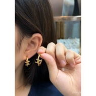 French Niche Golden Earrings Design Simple High-End Z81T