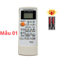 Điều khiển điều hòa Mitsubishi Mã 01 Inverter MP04A remote máy lạnh Mitsubishi - Tặng kèm pin - HB