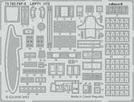 Eduard EDU73793 1/72 Grumman F6F-5 Hellcat Etched Parts (for Edudo) Plastic Model Parts