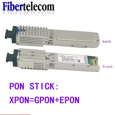 PON STICK EPON GPON XPON SFP ONU Stick With MAC SC Connector DDM pon module HGU 1490/1330nm PPPoE IP