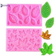 Kitchenly 3D Mini Rose Flower Leafs Silicone Mold DIY Fondant Chocolate Sugarcraft Cake Decor Baking