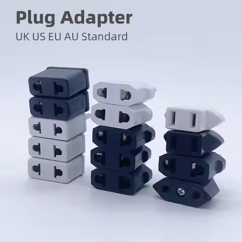 Conversion Plug Small Adapter Iron Power EU UK US 2 Pins American European Standard Australian Stand