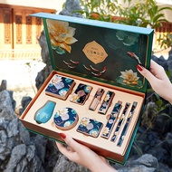 ☆Carved Lipstick Gift Box Western Cosmetics Complete Set Makeup Set Authentic Beginner Beginner's En