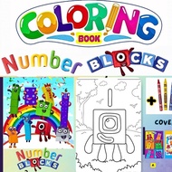 NUMBERBLOCKS COLORING ACTIVITY BOOK – FUN & EDUCATIONAL GIFT, BIRTHDAY GIVEAWAY, PARTY LOOT BAG KIDS