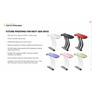 HYTE PCIe 5.0 Hyper Riser Aesthetic, Fast, & Stable Gen 5 Riser Cable with Colored Shroud Pitch