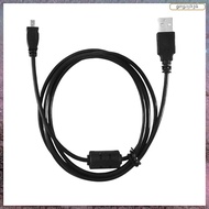 [L E U R] Black USB 2.0 A to 8-Pin Mini B Cable w/ Ferrite - 1.5M / 59 Inches for  CoolPix P90
