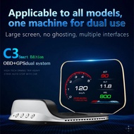 C3 Smart Edition Head Up Display Car Speedometer Obd2 EOBD GPS HUD Glass Projector Electronics Car A