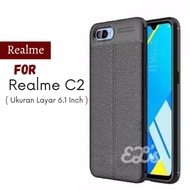 REALME C2 Ultra Slim Premium Leather Soft Case