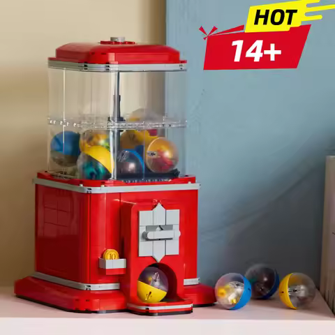 Hot Deals Vending Mechine Building Blocks Coin Operated Play Game Brick Set Home Decoration Kids Chr