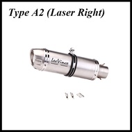 JRBAS Inlet 51มม. ท่อตัวเก็บเสียงท่อไอเสียรถจักรยานยนต์ LeoVince หนีไปทางซ้ายและขวานักฆ่า Moto DB สำ