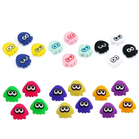 Cute Silicone Thumb Stick Grip Cap Soft Cover For Nintendo Switch Oled NS Lite For Sony PS5 PS4 Pro 