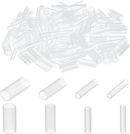 120 Pcs Pastic Shoelace Tips, 4 Sizes Paracord End Caps Shoelace Cords End Tip Cap Aglet Replacement