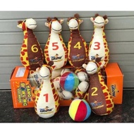 Bowling Mini Toy Set ABBOTT GROW Set of 6 children + 1 ball