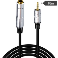 6.35 Female to 3.5mm Male Stereo Audio Cable 1.8m 6.5mm Big Three-Core to 3.5mm Small Three-Core TRS