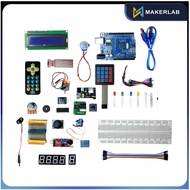 Makerlab Super Starter Kit for Uno R3 with PDF Lessons and Code Compatible with Arduino
