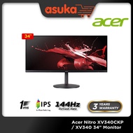 Acer Nitro XV340CKP / XV340 34" 144Hz 1ms UltraWide 2K QHD IPS Gaming Monitor