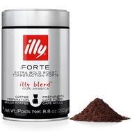 illy Drip Coffee - Ground Coffee 8.8 Ounce - 100% Arabica Ground Coffee – Forte Extra Dark Roast - N