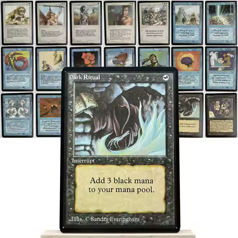 BETA NORMAL1-002 Tcg proxy magical cards Time Walk Bad Moon Demonic Tutor Earthquake Lightning Bolt 