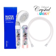 2025 Good energy Crystal 3 Mode High Pressure Showerhead ( 5 Stones Mineral Crystals)