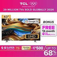 TCL P755 AI Smart TV Eye Care Version 4K TV 43 inch | Google TV | Dolby Vision·Atmos