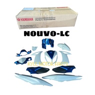 NOUVO-LC BODY COVER FULL SET BLUE+WHITE ORIGINAL YAMAHA 100%