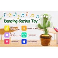 Dancing Cactus Dance Toys Kids Talking Cactus Toy Children 120 song Cactus Dance Mainan Kaktus Berca