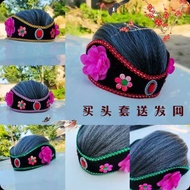 戏剧戏曲秧歌媒婆逗乐头套老太太假发老婆演出头饰帽子表演服装Drama Opera Yangko Matchmaker Amused Headgear Old Lady20260822