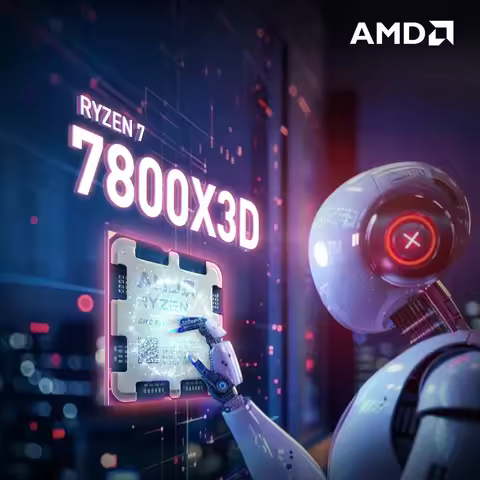 AMD Ryzen 7 7800X3D 8-Core 16-Thread L3=96M 4.2GHz 5NM Socket AM5 120W DDR5 R7 7800X3D Gaming Proces