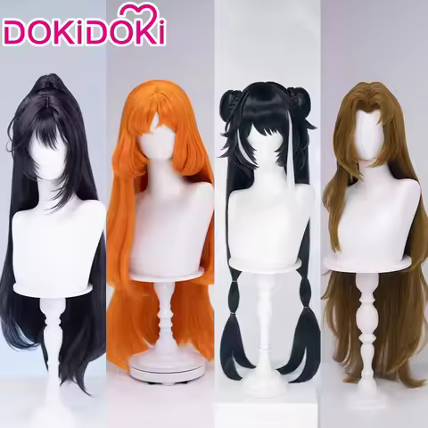 IN STOCK Rodion Ishmael Hong Lu Jia Xichun Cosplay Wig Game DokiDoki Women Men 90cm Black Long Hair 