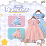 [ LOLIPOO.STORE] 1-9 Years Frozen Elsa Dress Elsa Sleeveless Frozen Girls' Dress princess skirt