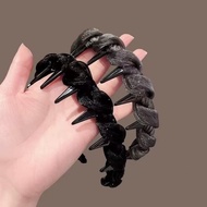 Plush Headband Soft Plush Fabric Ergonomic U-shaped Design Glamorous Look