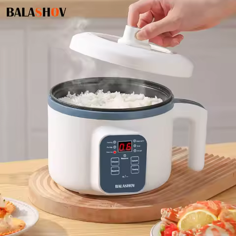 1.7L Electric Rice Cooker Single Double Layer 220V Multi Cooker Non-Stick Smart Mechanical MultiCook