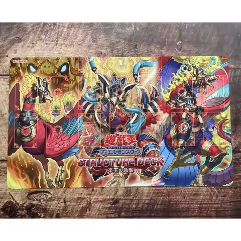 Yu-Gi-Oh Playmat Fire King Avatar Card Pad YGO Mat TCG YuGiOh Custom M-33