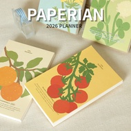 PAPERIAN Life Gardener 2026 Weekly Planner | Monthly & Weekly Diary, PVC Cover, Korean Planner