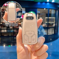 Audible Key Cover for Audi A6L A3L Q4etron A7L Q7 New Models Womens Style Car Key Case Premium TPU M