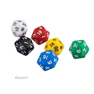 [Kesoto1] 6 Pieces 20 Sided Dice D20 Set for DND RPG D&D Roleplaying Party Board Game Couleur 1#